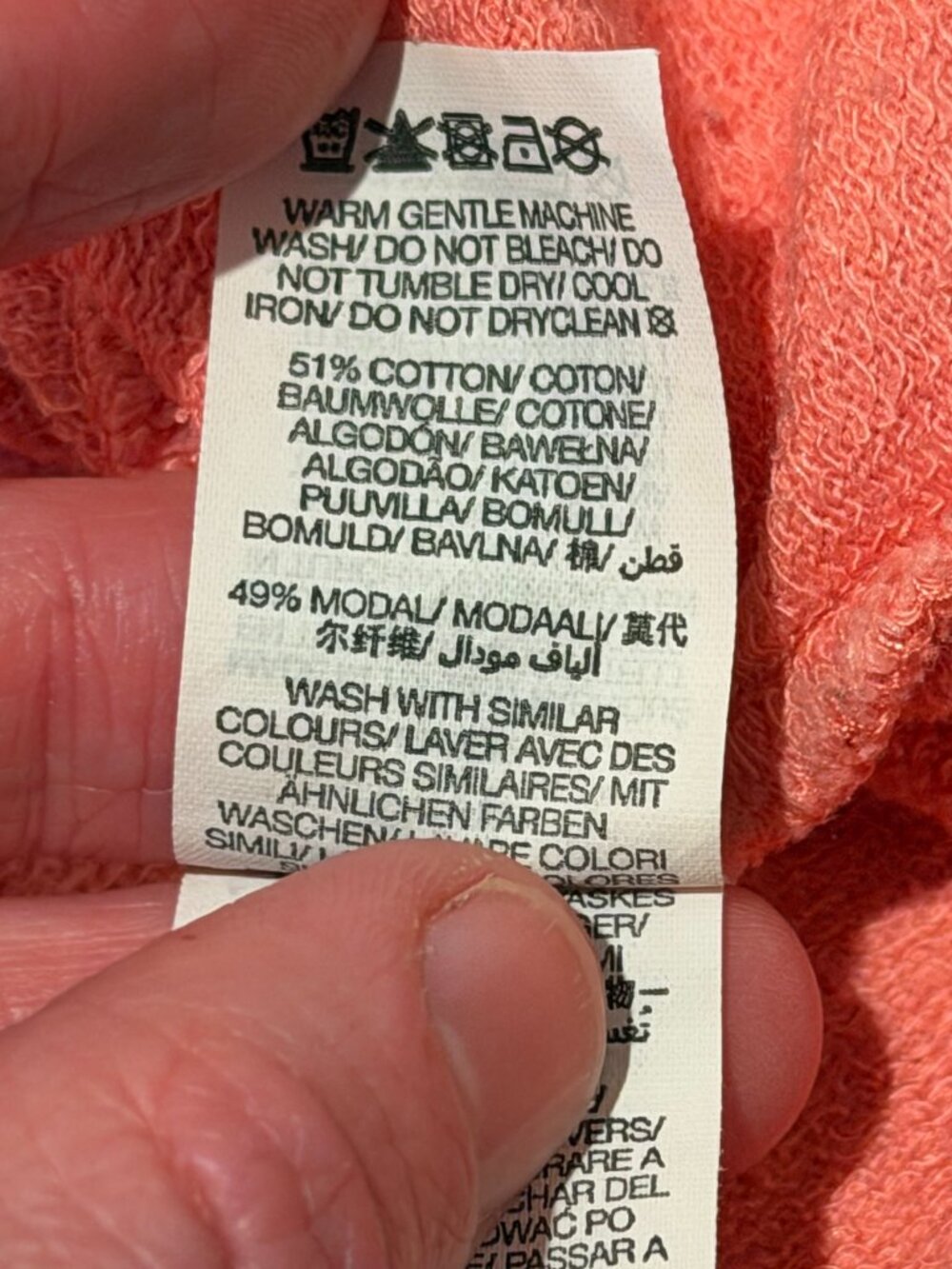 Sweaty Betty Pink French Terry Sweatshirt Thumb Holes M - Picture 11 of 11